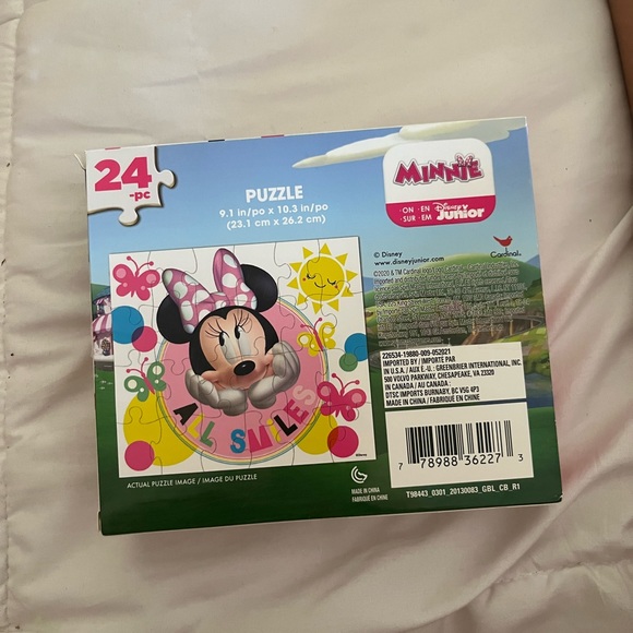 Disney, Junior Minnie, mouse, 24 piece puzzle - Picture 1 of 4